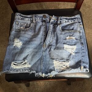 Forever 21 Light Blue Denim Skirt